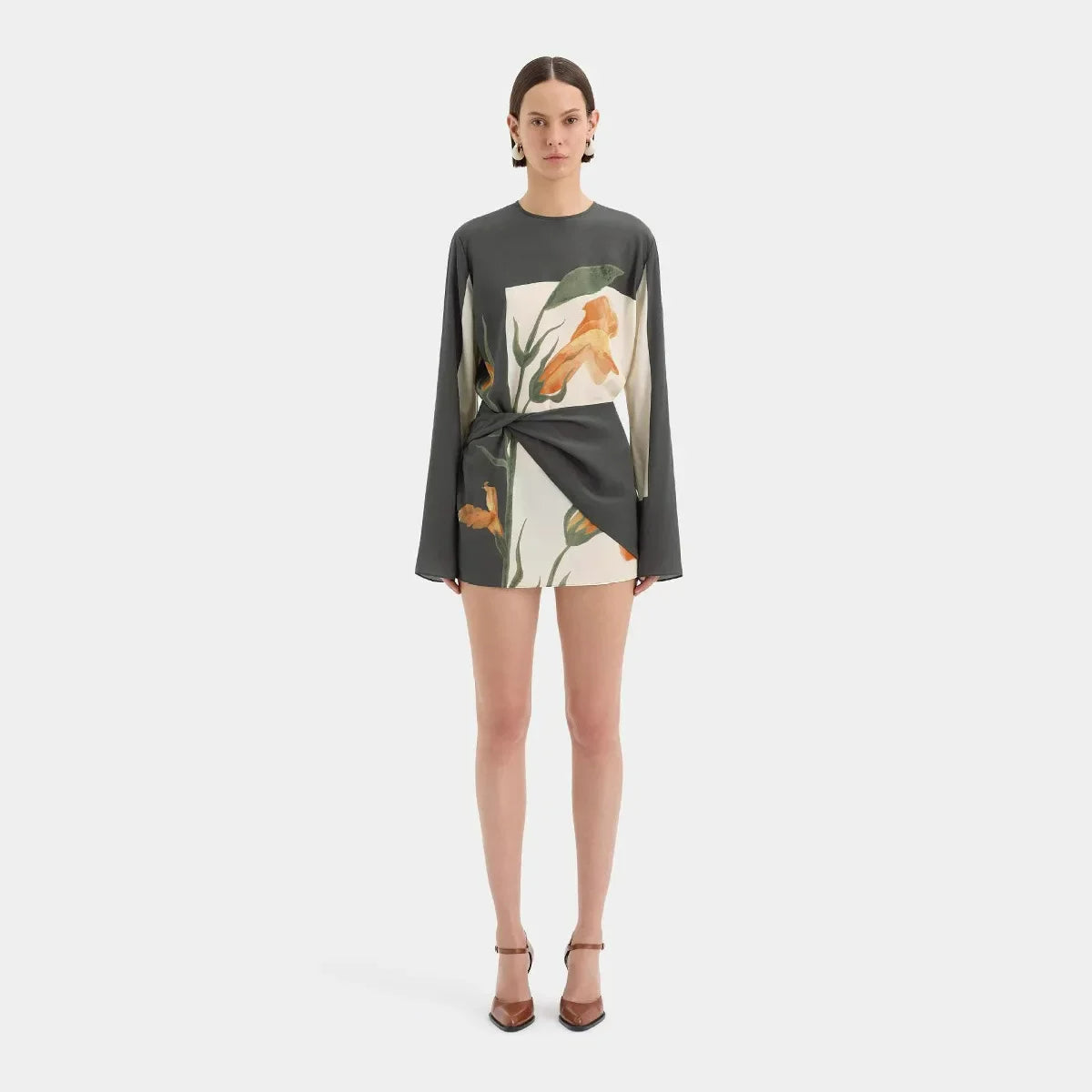 Constance Floral Twist Mini Dress