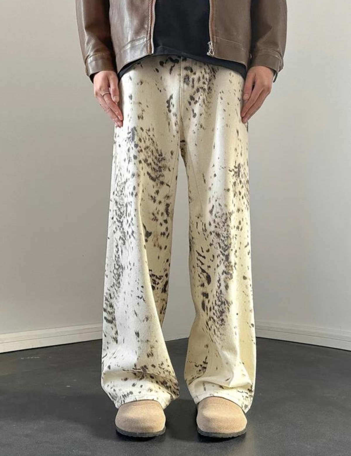 Vintage Century Leopard Print Jeans