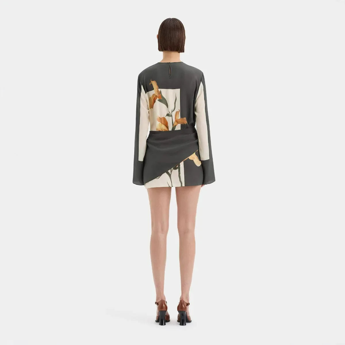 Constance Floral Twist Mini Dress