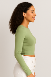 Aria Long Sleeve Stretch Top