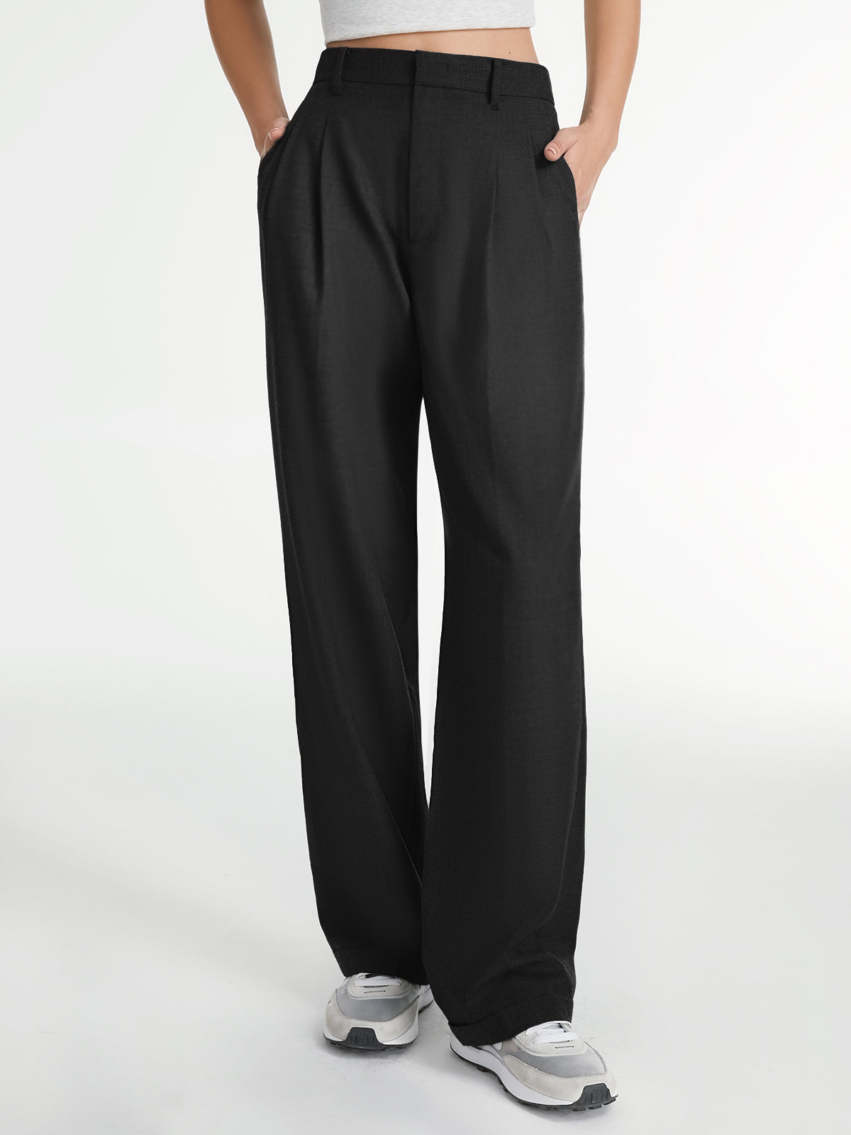 Tailored Straight Leg Dress Pants