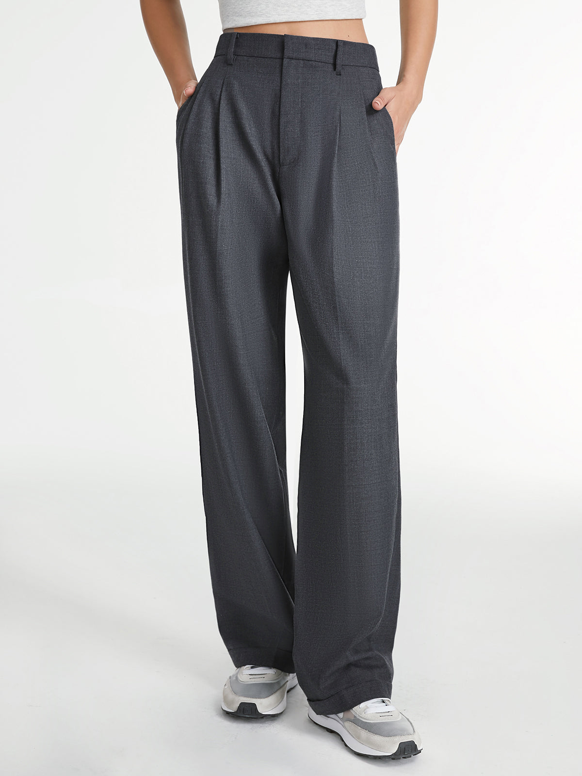 Tailored Straight Leg Dress Pants