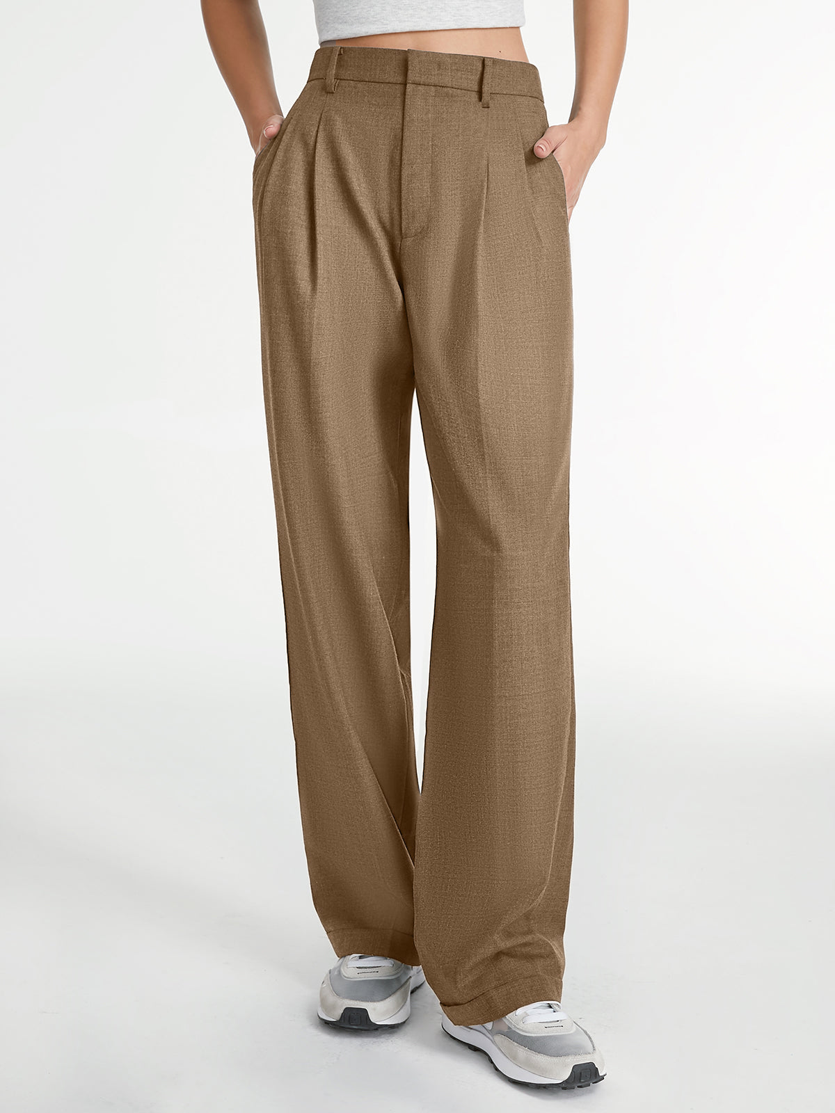 Tailored Straight Leg Dress Pants