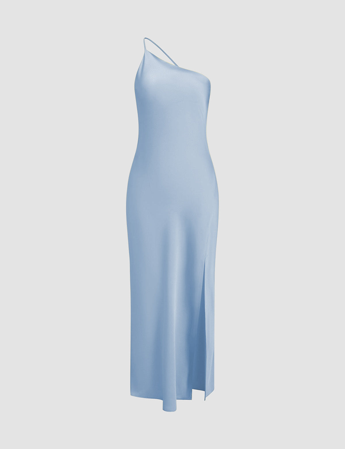 Open Back Satin Maxi Dress