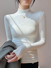 Mock Neck Long Sleeve Top