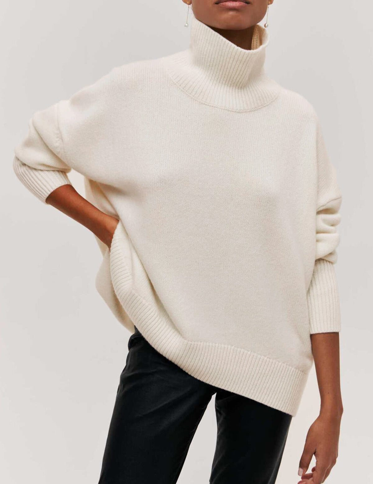 Oversized Turtleneck Sweater