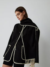 Tailored Jacket with Matching Scarf