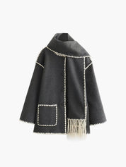 Tailored Jacket with Matching Scarf