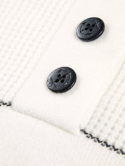 Button Collar Knit Pullover