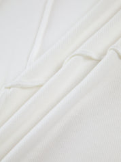 Fitted Long Sleeve Top with Raised Seam Detailing