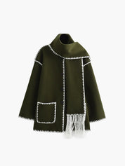 Tailored Jacket with Matching Scarf