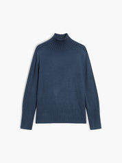 Ribbed Mock Neck Knit Sweater