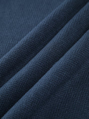 Ribbed Mock Neck Knit Sweater