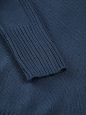 Ribbed Mock Neck Knit Sweater