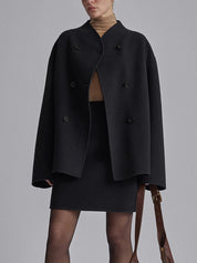 Oversized Double-Breasted Coat