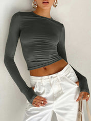 Aria Long Sleeve Stretch Top