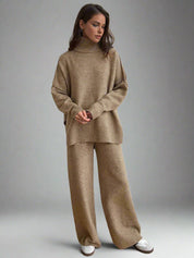 Soft Knit Turtleneck Lounge Set