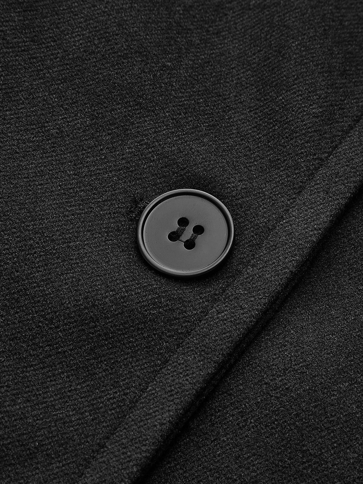 Oversized Wool-Blend Coat with Button Closure