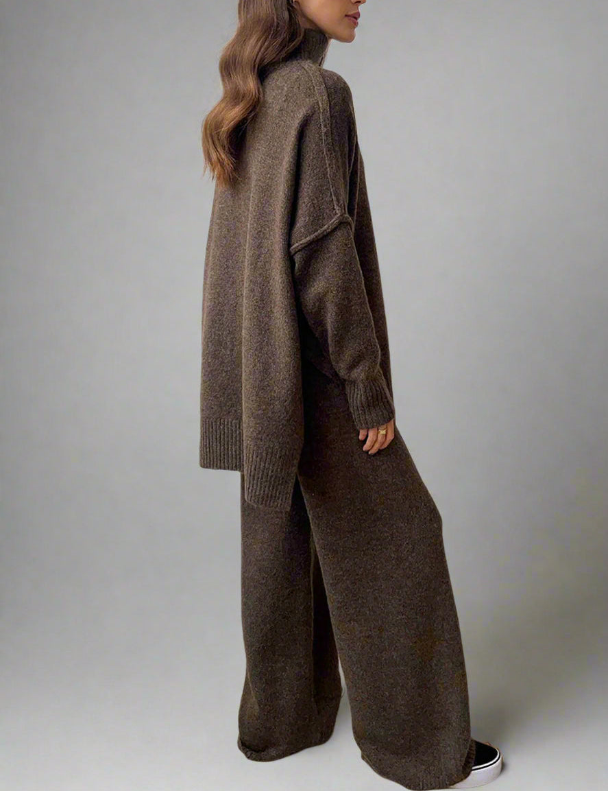 Soft Knit Turtleneck Lounge Set