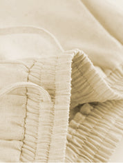 Utility Linen Wide-Leg Two-Piece Set