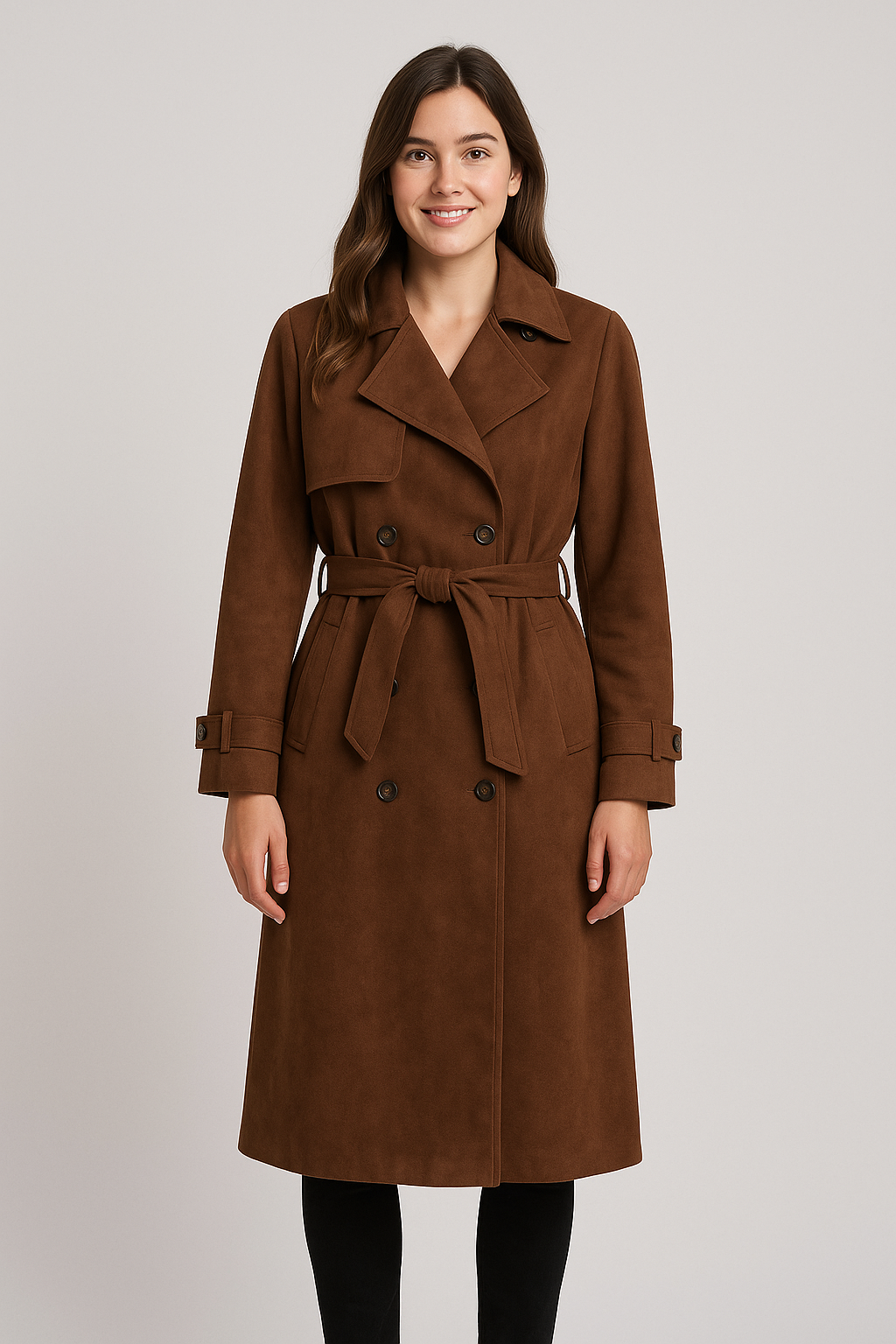 Banbury Suede Trench Coat