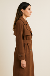 Banbury Suede Trench Coat