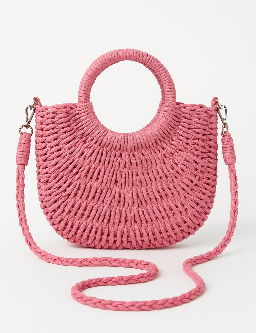 Natural Bohemian Straw Handbag
