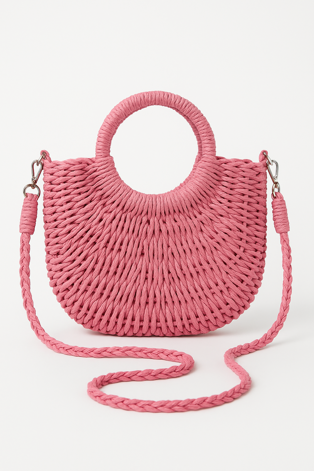 Natural Bohemian Straw Handbag