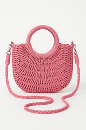 Natural Bohemian Straw Handbag