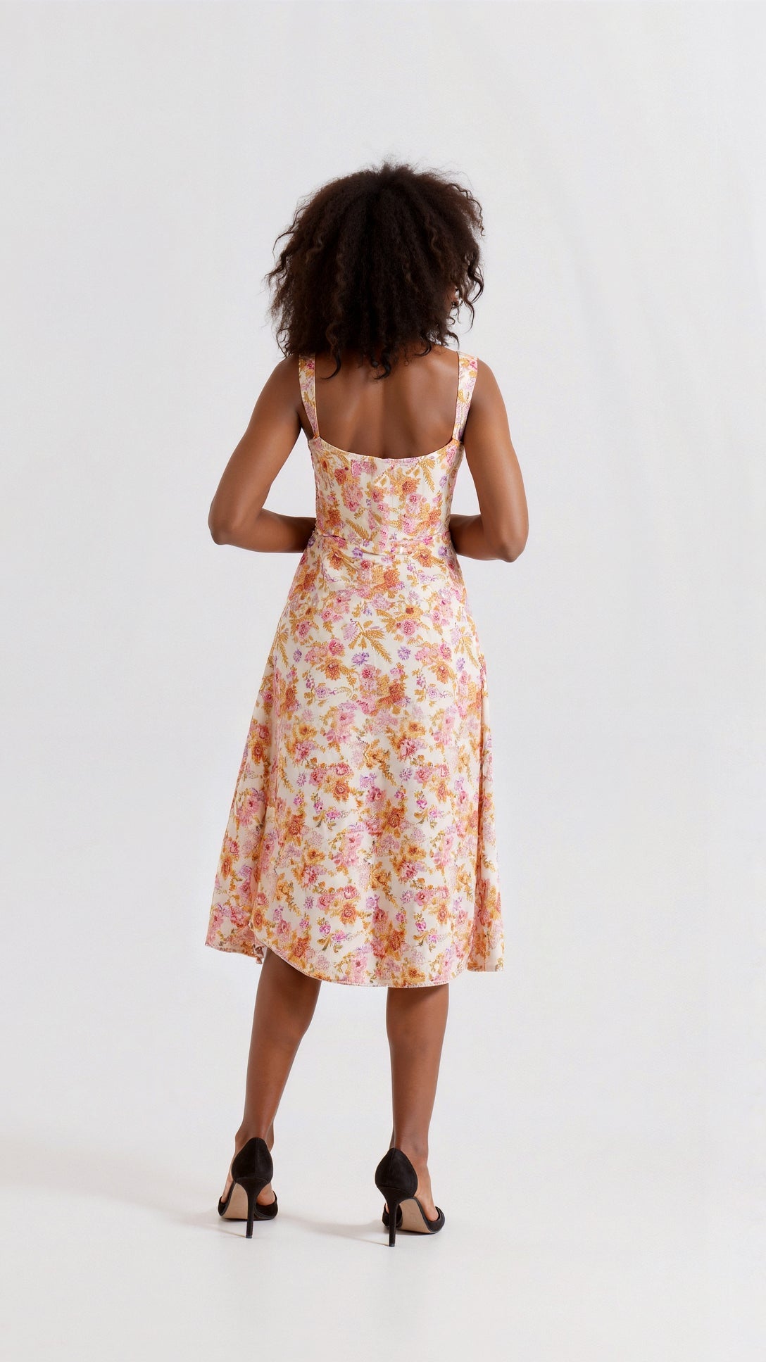Dahlia Floral Midi Dress