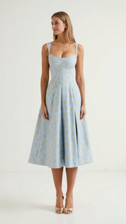 Dahlia Floral Midi Dress