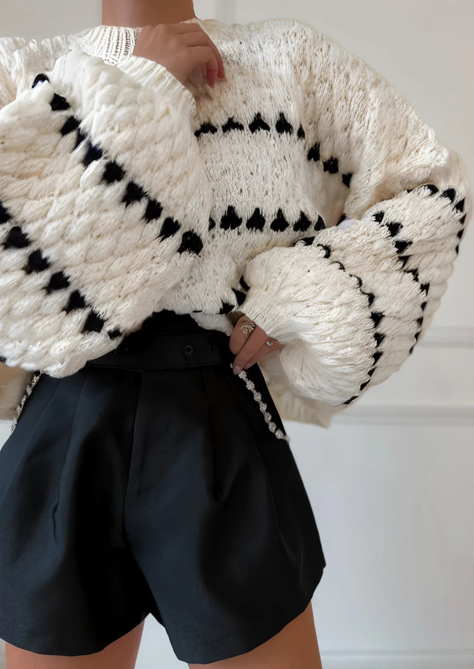 Lucy Textured Knit Sweater