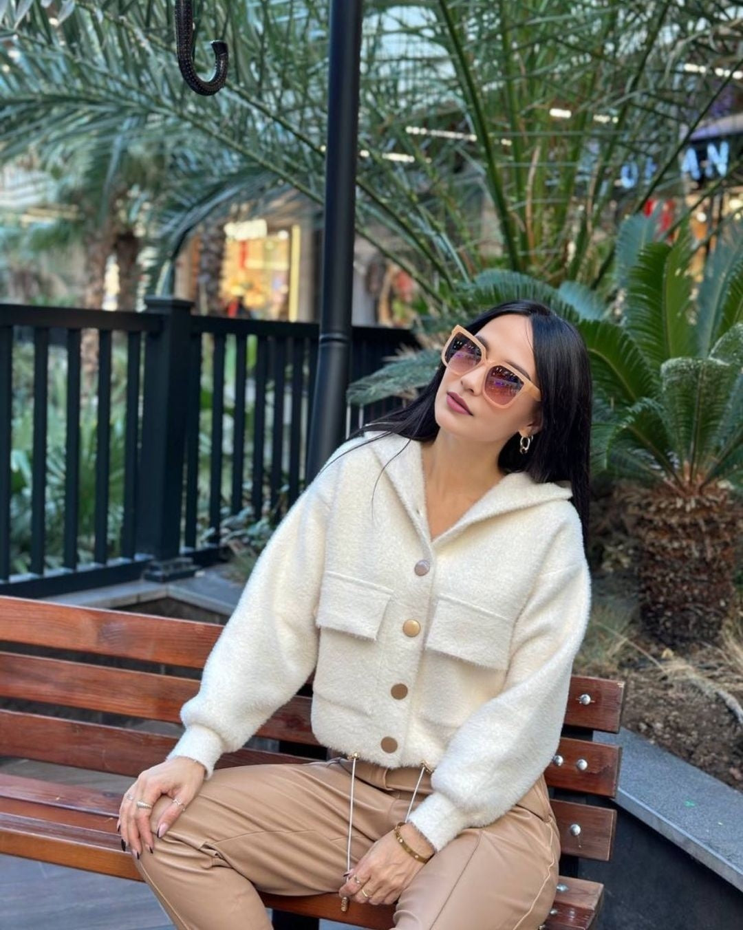 Jette Plush Hoodie Jacket