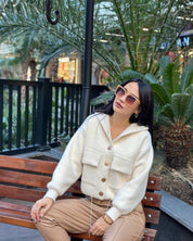 Jette Plush Hoodie Jacket