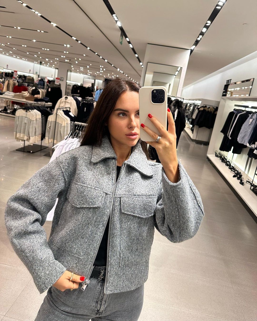 Cropped Boucle Jacket