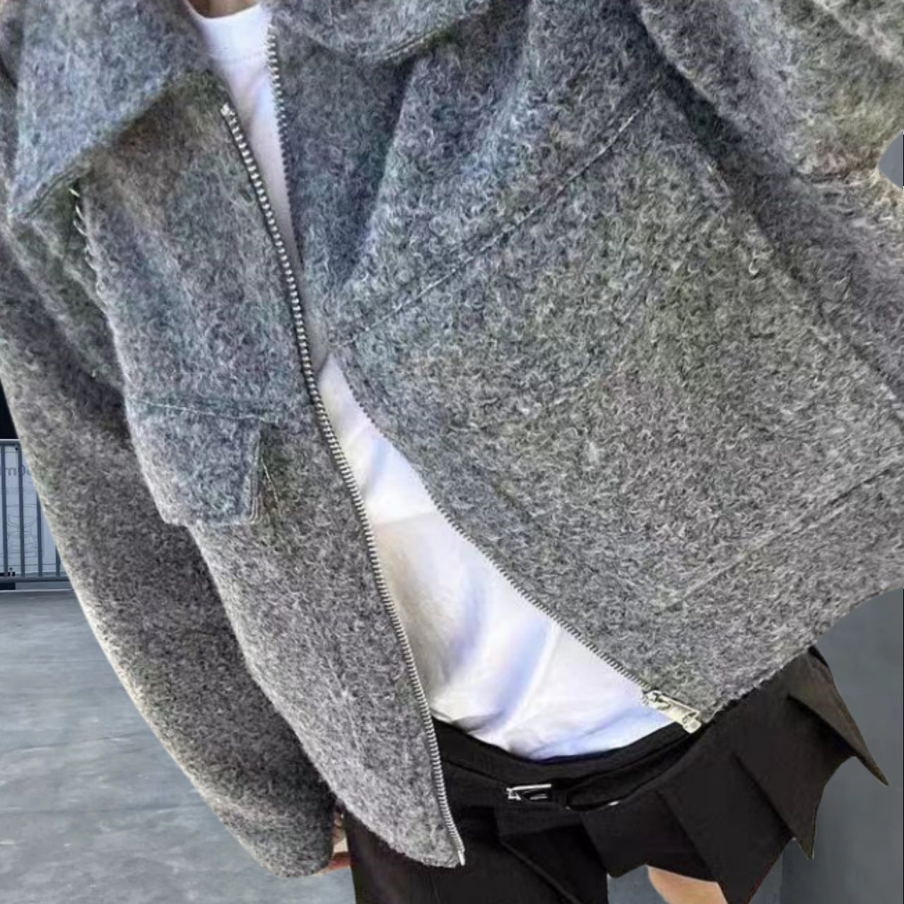 Cropped Boucle Jacket