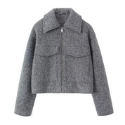 Cropped Boucle Jacket