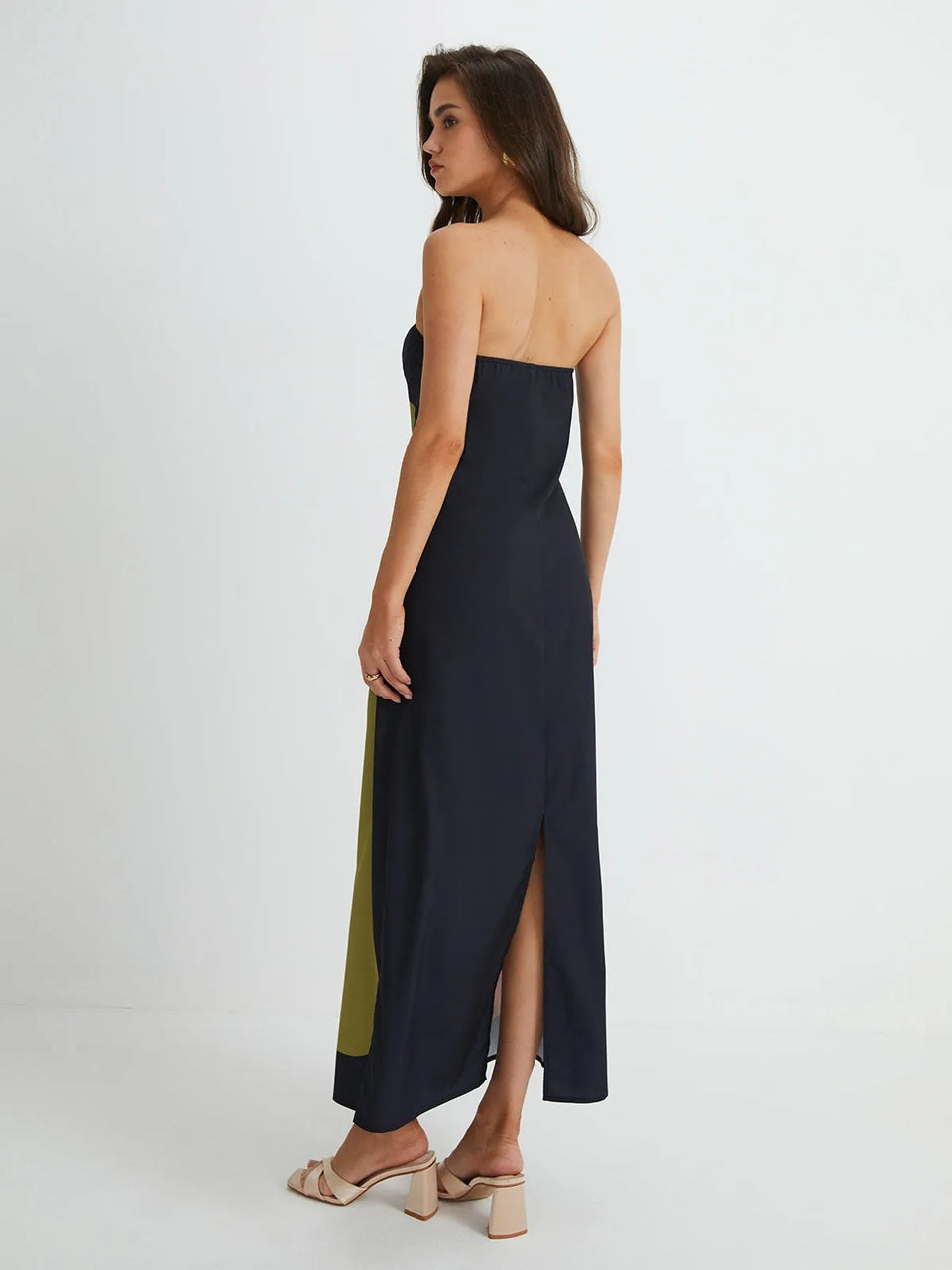 Calla Strapless Printed Maxi Dress