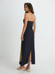 Calla Strapless Printed Maxi Dress