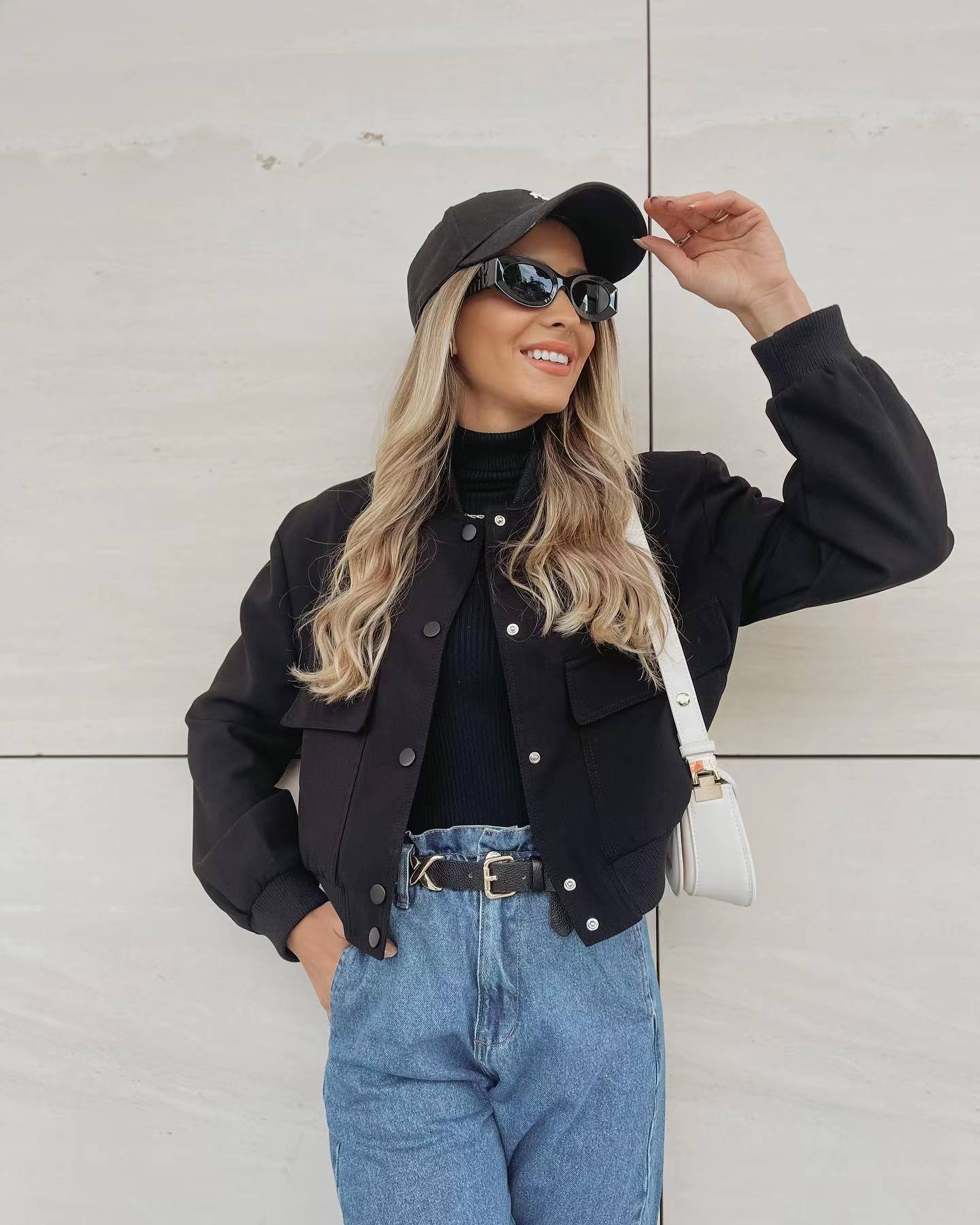 Nolan Oversized Bomber Jacket