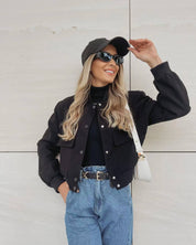 Nolan Oversized Bomber Jacket