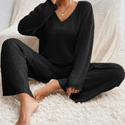 Evangeline Ribbed Knit Lounge Set