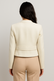 Grace Pearl Button Cropped Jacket