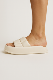 Handmade Sheepskin Leather Platform Sandals