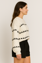 Lucy Textured Knit Sweater