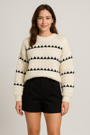 Lucy Textured Knit Sweater