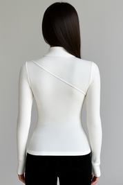 Mock Neck Long Sleeve Top