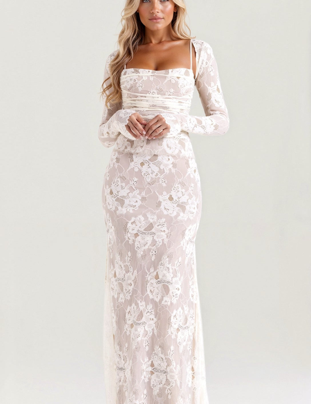 Livilla Long Lace Maxi Dress