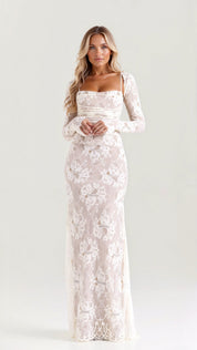 Livilla Long Lace Maxi Dress