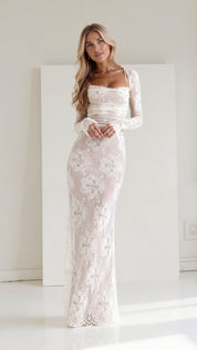 Livilla Long Lace Maxi Dress